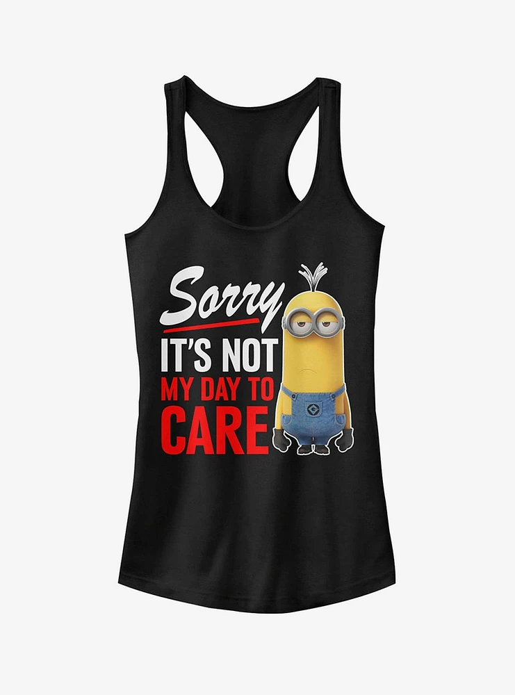 Minion Not Day to Care Girls Tank