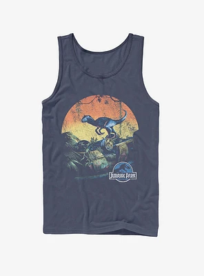 Retro Raptor Sunset Tank