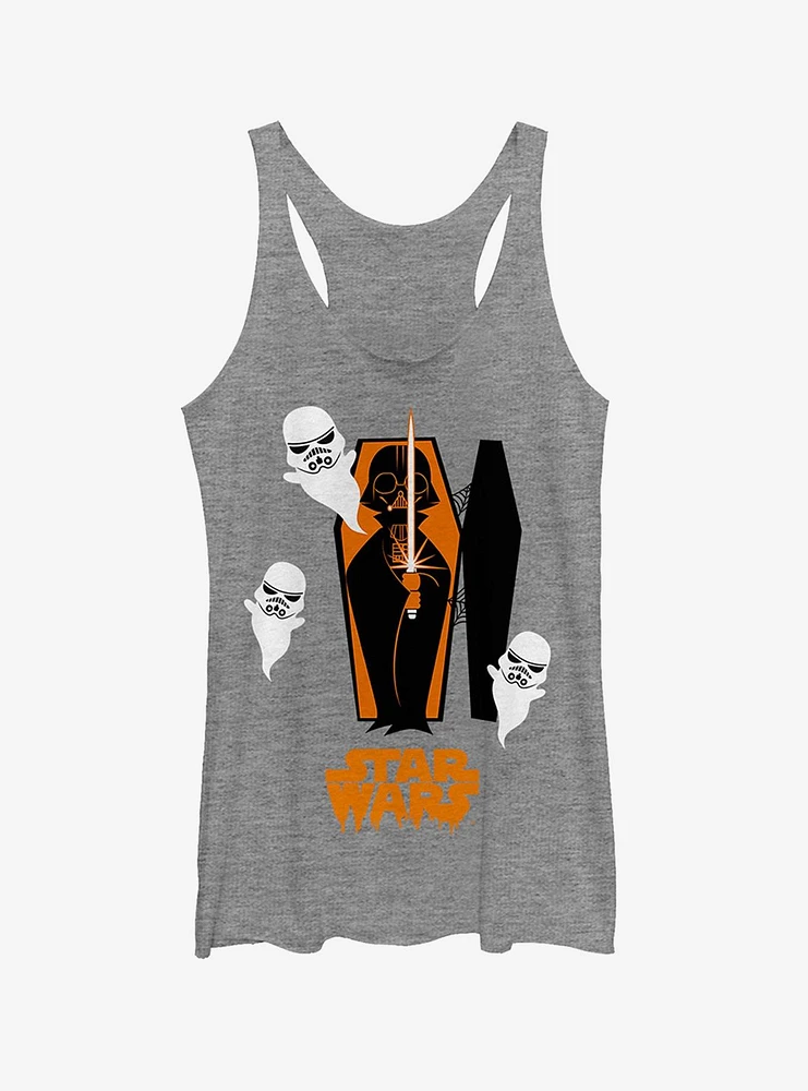 Halloween Darth Vader Coffin Girls Tank