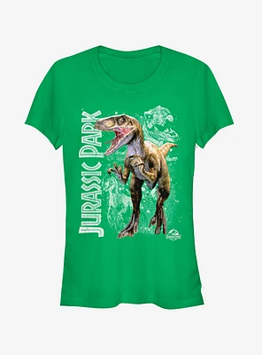 Raptor Dino Shadows Girls T-Shirt