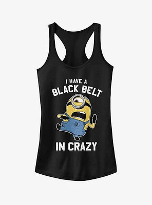 Minion Black Belt Crazy Girls Tank