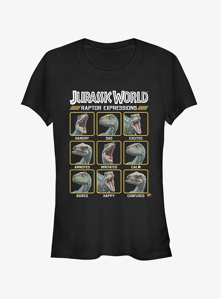 Jurassic World Fallen Kingdom Raptor Expressions Girls T-Shirt