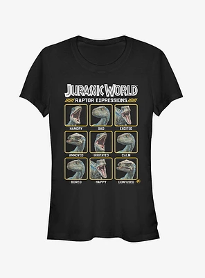 Jurassic World Fallen Kingdom Raptor Expressions Girls T-Shirt