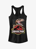 Velociraptor Hooked On Logo Girls Tank