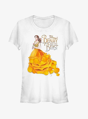 Disney Beauty And The Beast Rose Petal Dress Girls T-Shirt