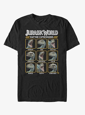 Jurassic World Fallen Kingdom Raptor Expressions T-Shirt
