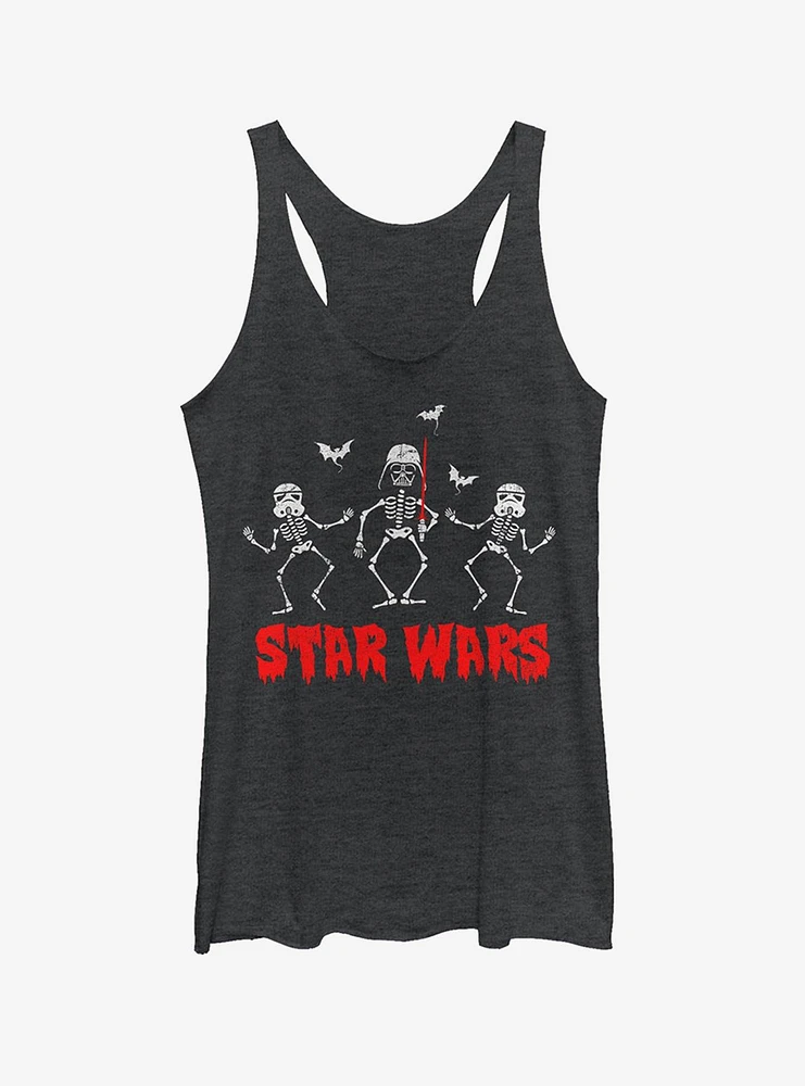 Halloween Vader Skeletons Girls Tank