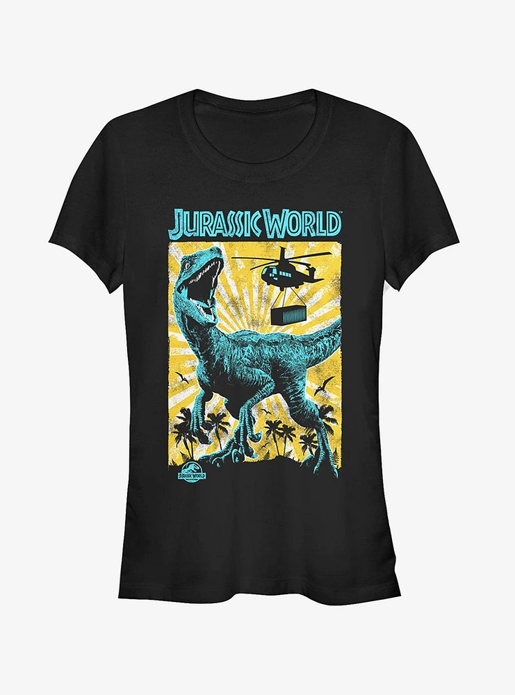 Jurassic World Fallen Kingdom Helicopter Capture Girls T-Shirt