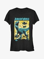 Jurassic World Fallen Kingdom Helicopter Capture Girls T-Shirt