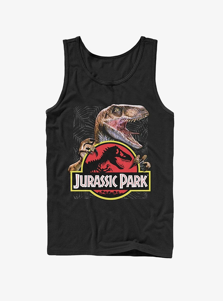 Velociraptor Hooked On Logo Tank