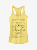 Minion da Vinci Man Girls Tank