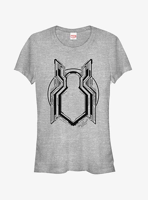 Marvel Spider-Man Homecoming Grayscale Logo Girls T-Shirt