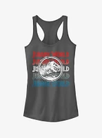 Jurassic World Fallen Kingdom 4th of July Logo Girls Tank