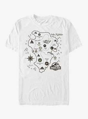 Isla Nublar Map T-Shirt