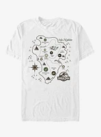 Isla Nublar Map T-Shirt