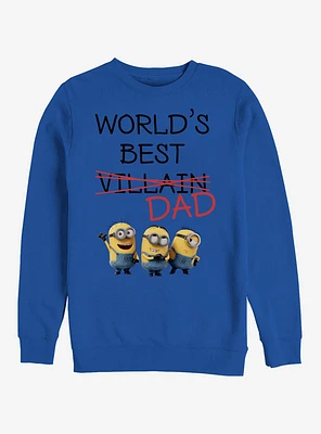 Minions World's Best Villain Dad Sweatshirt