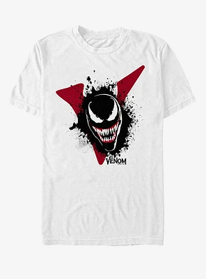 Marvel Venom Film Splatter Portrait T-Shirt