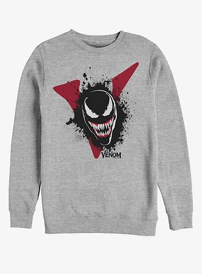 Marvel Venom Film Splatter Portrait Sweatshirt