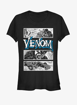 Marvel Venom Comic Panels Girls T-Shirt