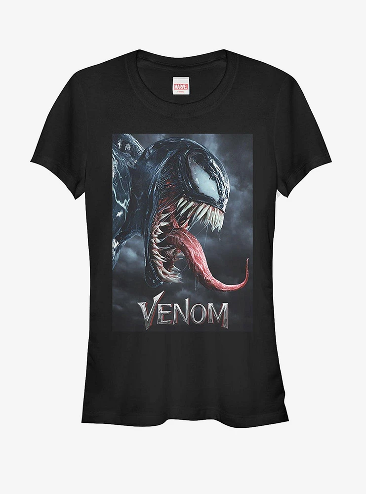 Marvel Venom Film Tongue Portrait Girls T-Shirt