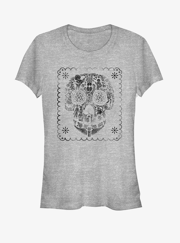 Disney Pixar Coco Sugar Skull Stamp Girls T-Shirt