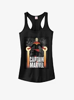 Marvel Captain On Top Girls Tank