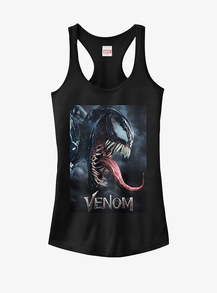 Marvel Venom Film Tongue Portrait Girls Tank