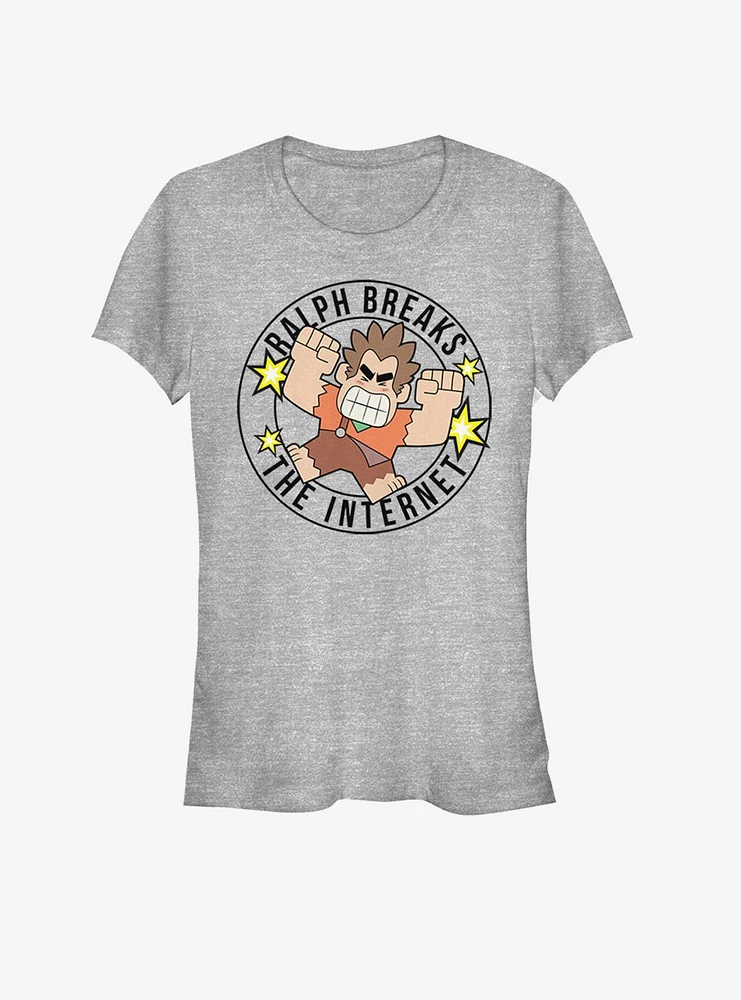 Disney Wreck-It Ralph Wreck Round Linear Girls T-Shirt