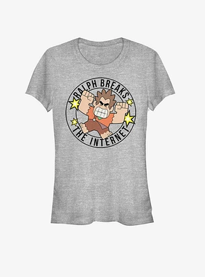 Disney Wreck-It Ralph Wreck Round Linear Girls T-Shirt