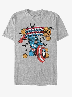 Marvel Halloween Spooky Captain America T-Shirt