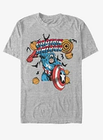 Marvel Halloween Spooky Captain America T-Shirt