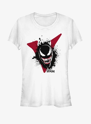 Marvel Venom Film Splatter Portrait Girls T-Shirt