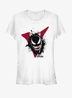 Marvel Venom Film Splatter Portrait Girls T-Shirt