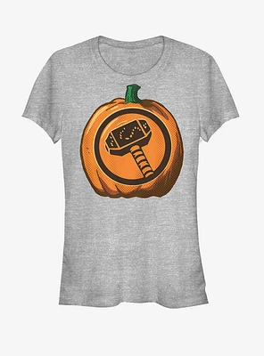 Marvel Halloween Thor Hammer Pumpkin Girls T-Shirt