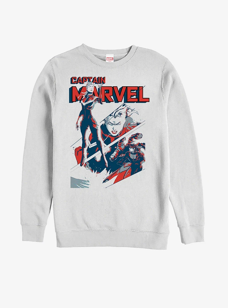 Marvel Captain The Woman Cap Sweatshirt