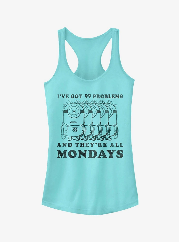 Minion Monday Problems Girls Tank Top