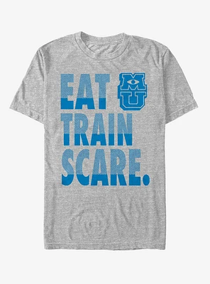 Disney Pixar Monsters Inc Eat Train Scare Motto T-Shirt