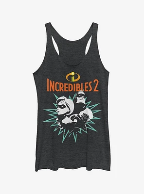 Disney Pixar The Incredibles Heroic Parents Girls Tank Top