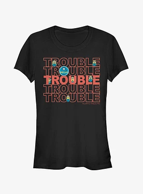 Minion Trouble Girls T-Shirt