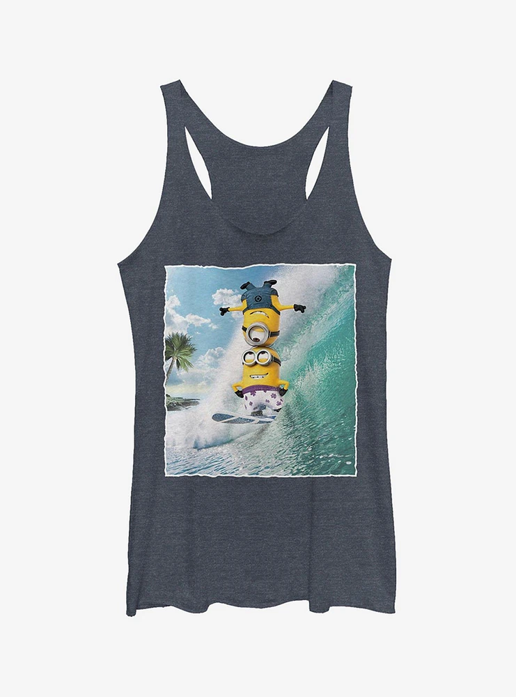 Minion Surf Tricks Girls Tank Top