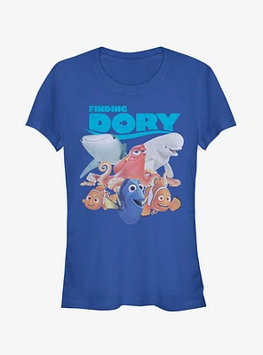 Disney Pixar Finding Dory Whole Gang Girls T-Shirt