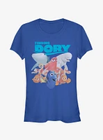 Disney Pixar Finding Dory Whole Gang Girls T-Shirt