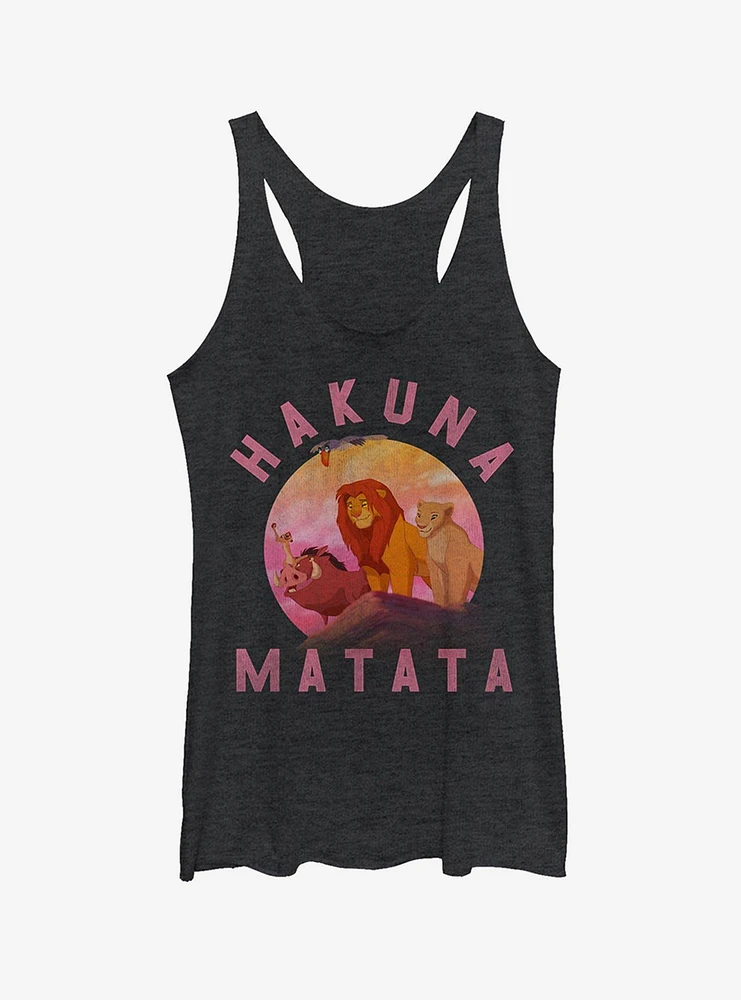 Disney Lion King Hakuna Matata Friend Scene Girls Tank Top