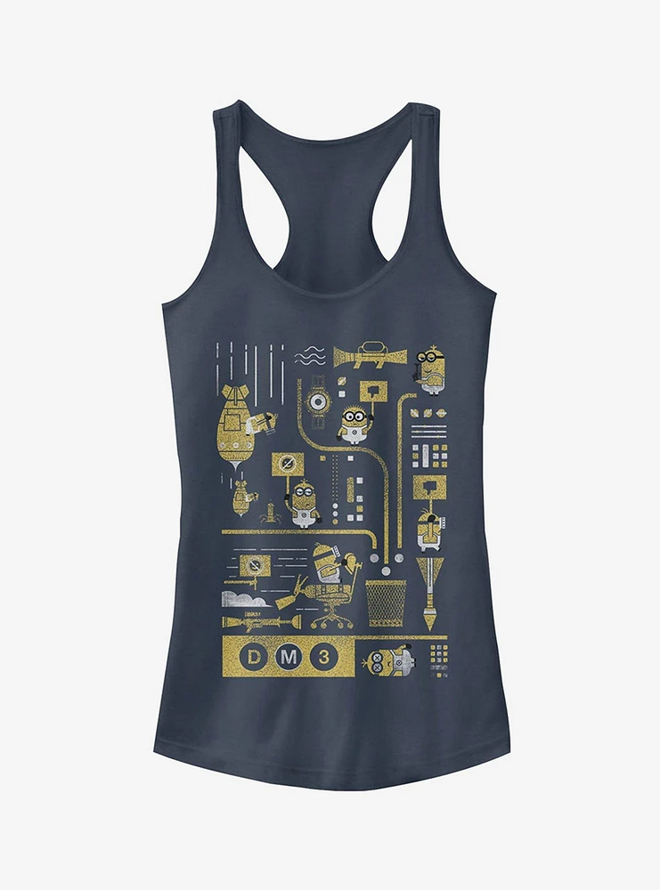 Minion Lab Work Girls Tank Top