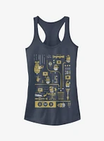 Minion Lab Work Girls Tank Top