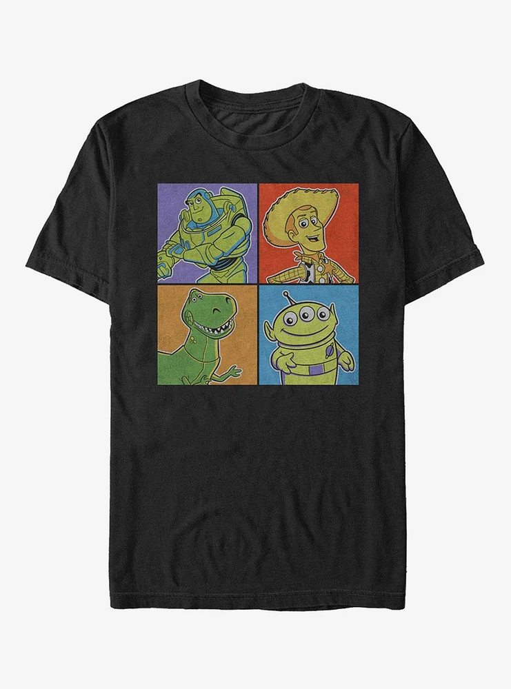 Disney Pixar Toy Story Character Color Panels T-Shirt