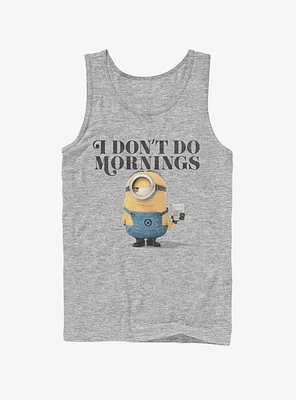 Minion Don't Do Mornings Tank Top