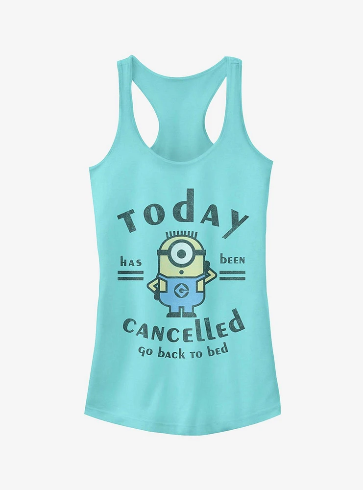 Minion Today Cancelled Girls Tank Top