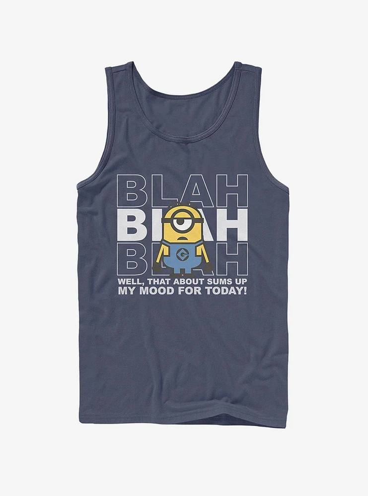 Minion Blah Mood Today Tank Top