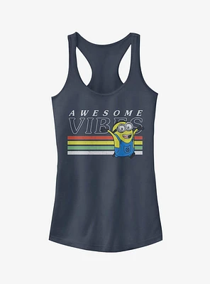 Minion Rainbow Vibes Girls Tank Top